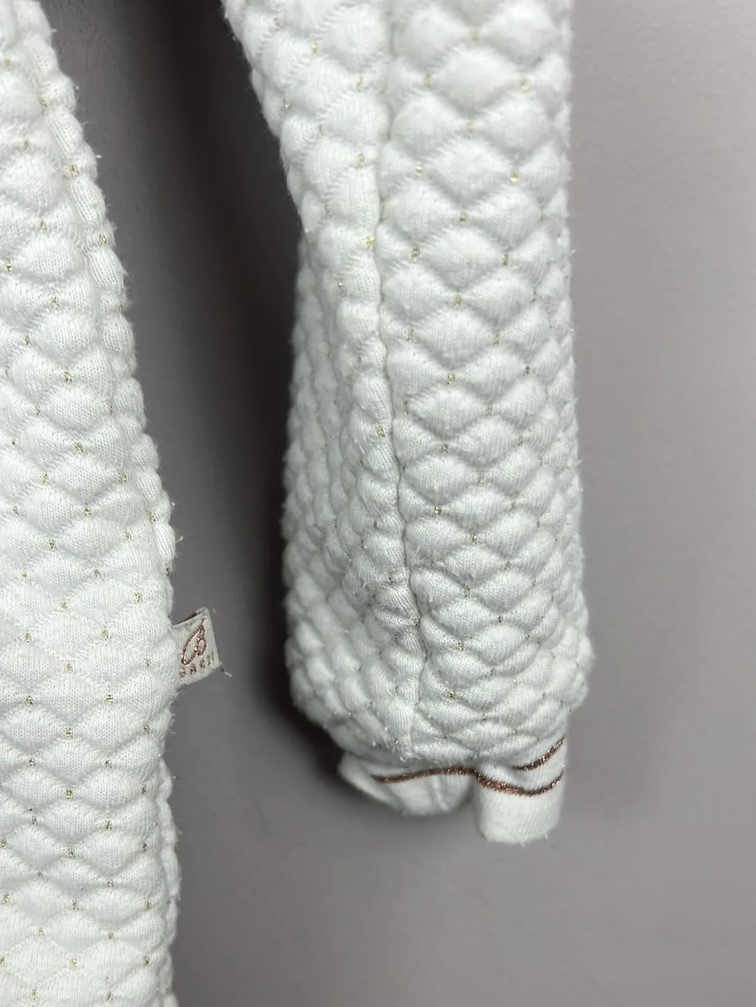 Baker White Quilted Jacket 18-24m