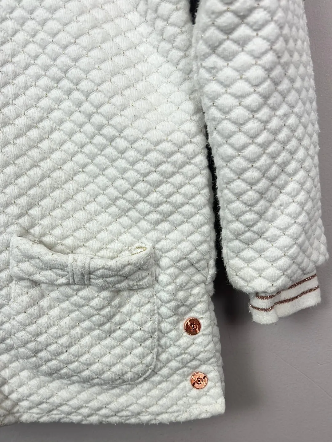 Baker White Quilted Jacket 18-24m