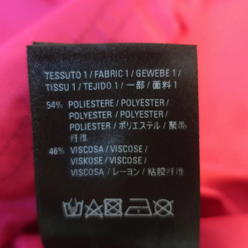 Balenciaga Logo Windbreaker Fuchsia Size 40 Hooded Oversize Jacket