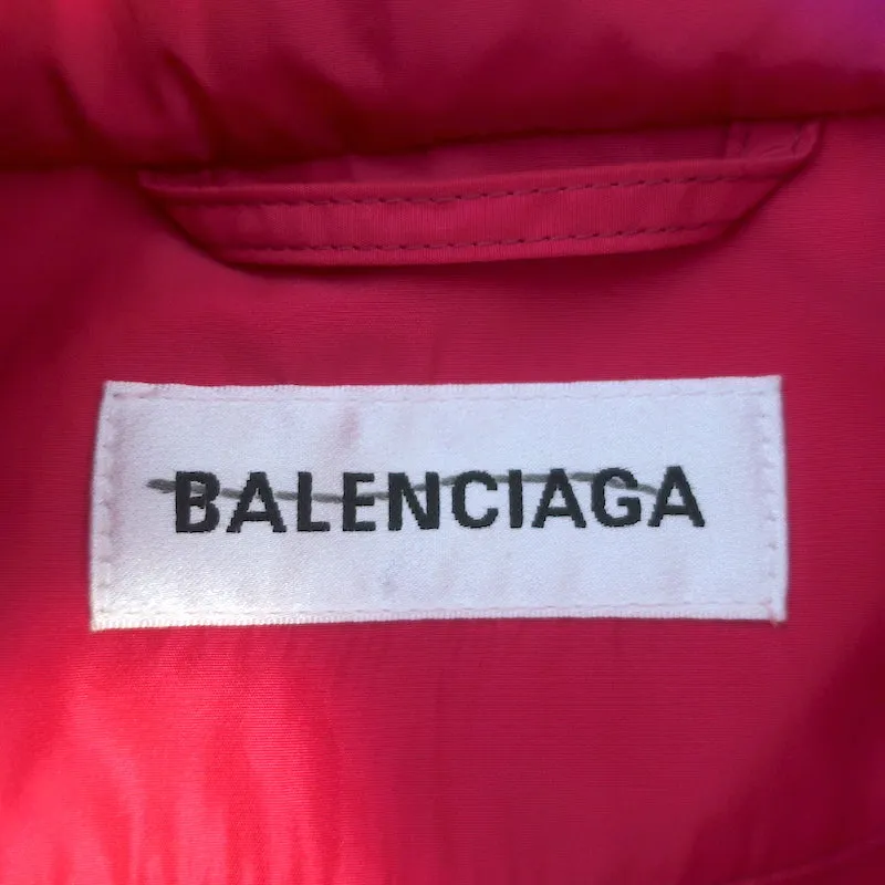 Balenciaga Logo Windbreaker Fuchsia Size 40 Hooded Oversize Jacket