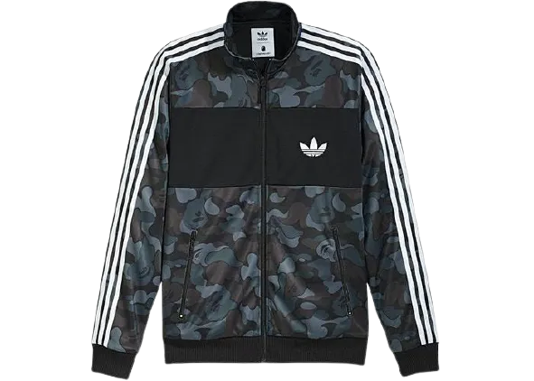 BAPE X Adidas "ABC Camo" Track Jacket Black