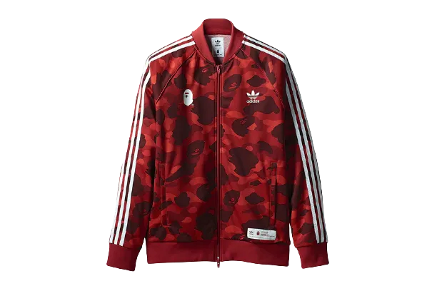 BAPE x Adidas "adicolor" Track Jacket Red