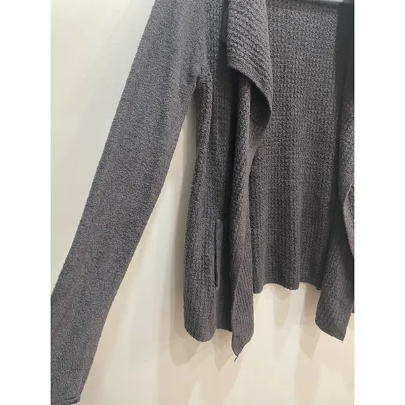 Barefoot Dreams CozyChic Lite Coastal Cardi Medium Waffle Knit Cozy Loungewear