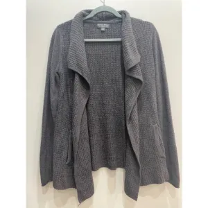 Barefoot Dreams CozyChic Lite Coastal Cardi Medium Waffle Knit Cozy Loungewear