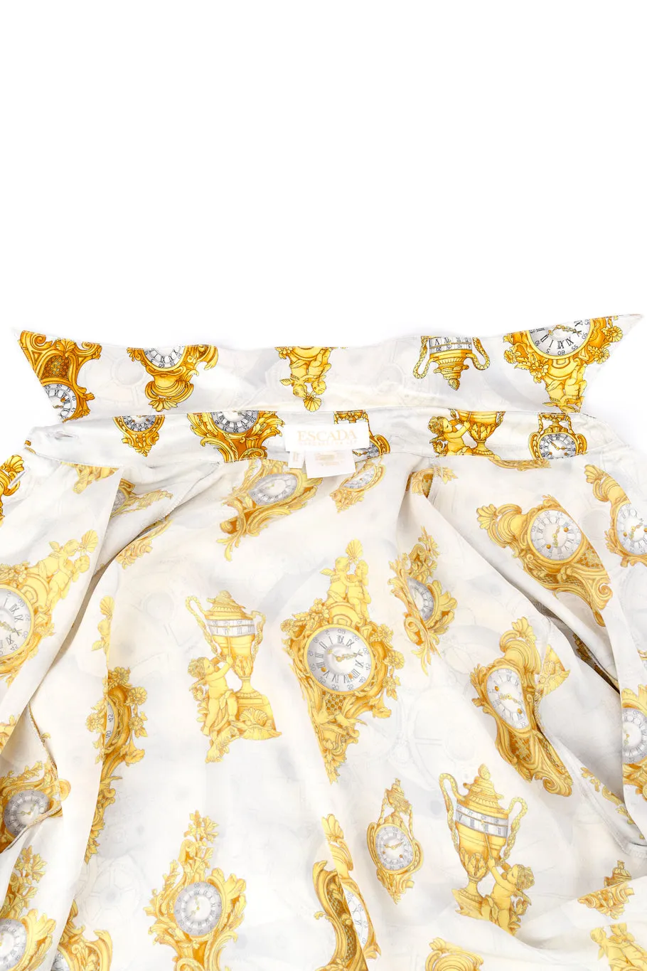 Baroque Clock Silk Blouse