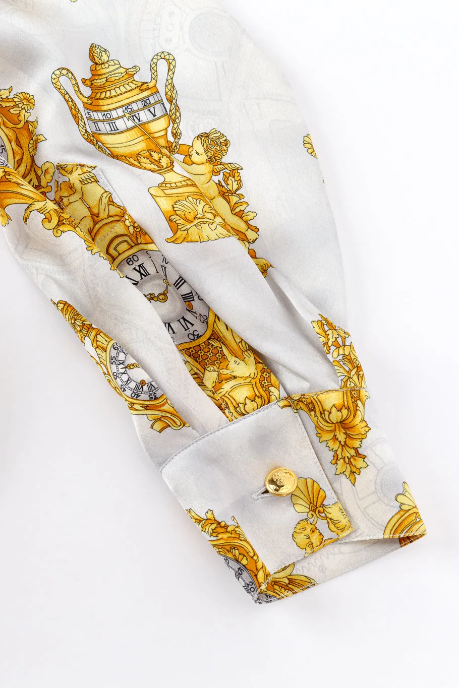 Baroque Clock Silk Blouse