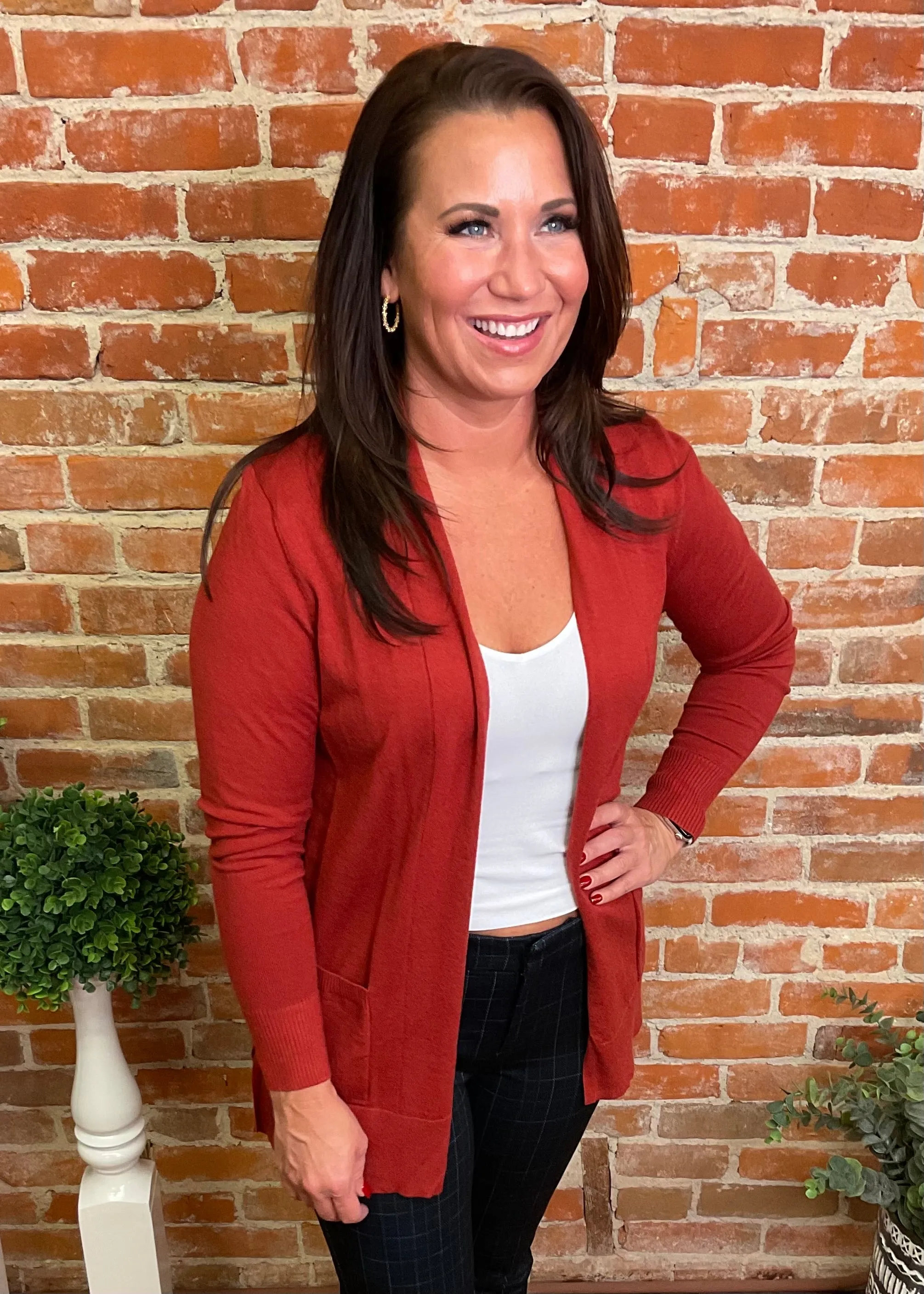 Basic Open Front Cardigan (Multiple Colors)