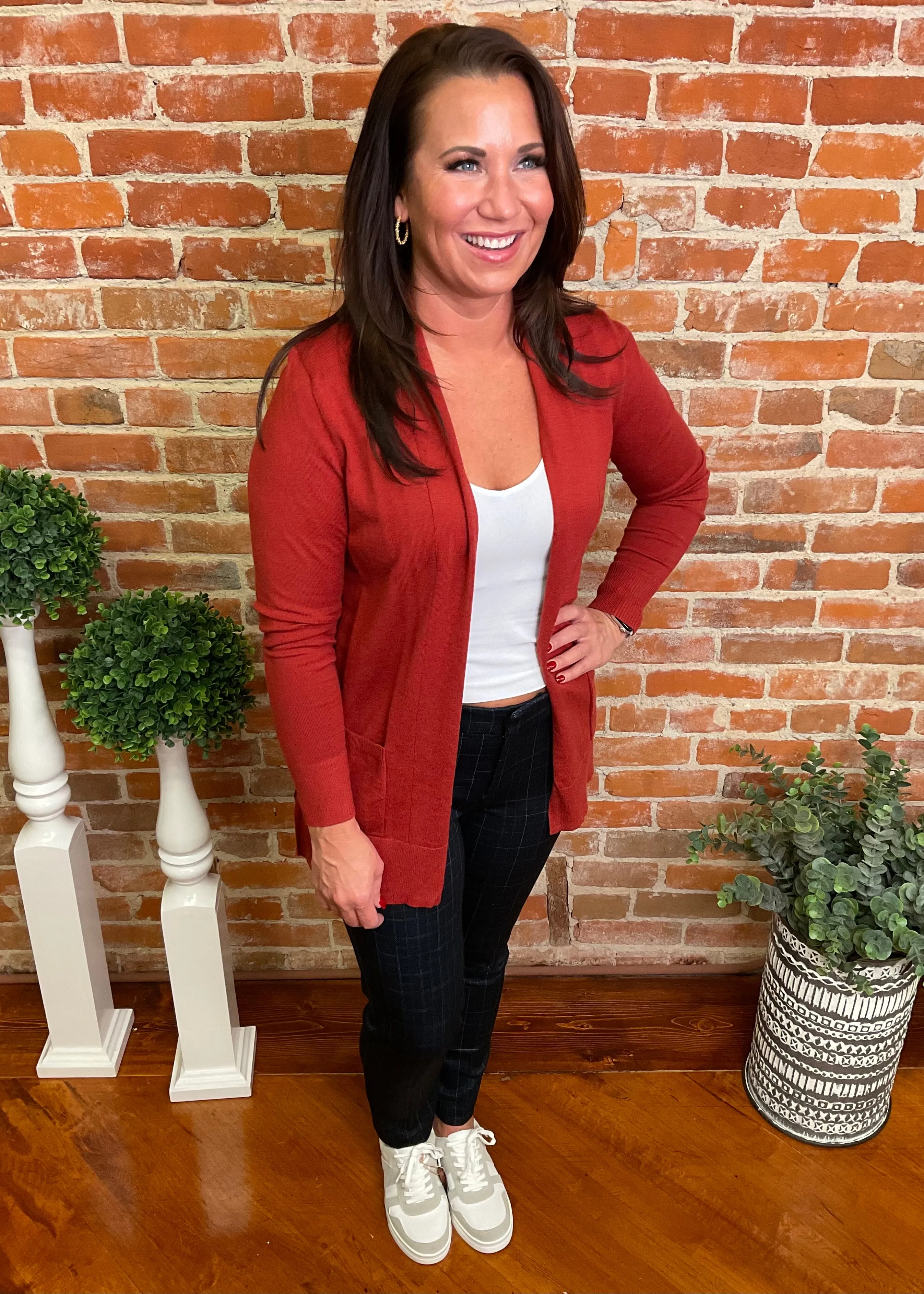 Basic Open Front Cardigan (Multiple Colors)