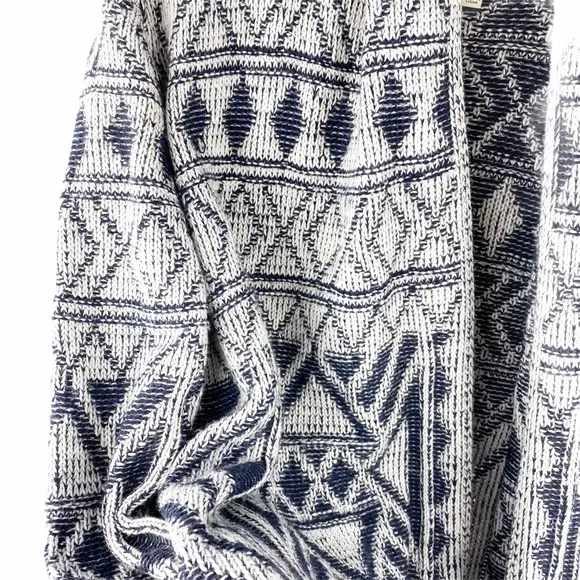 BB Dakota Mandala Aztec Fringe Knit Cardigan Small