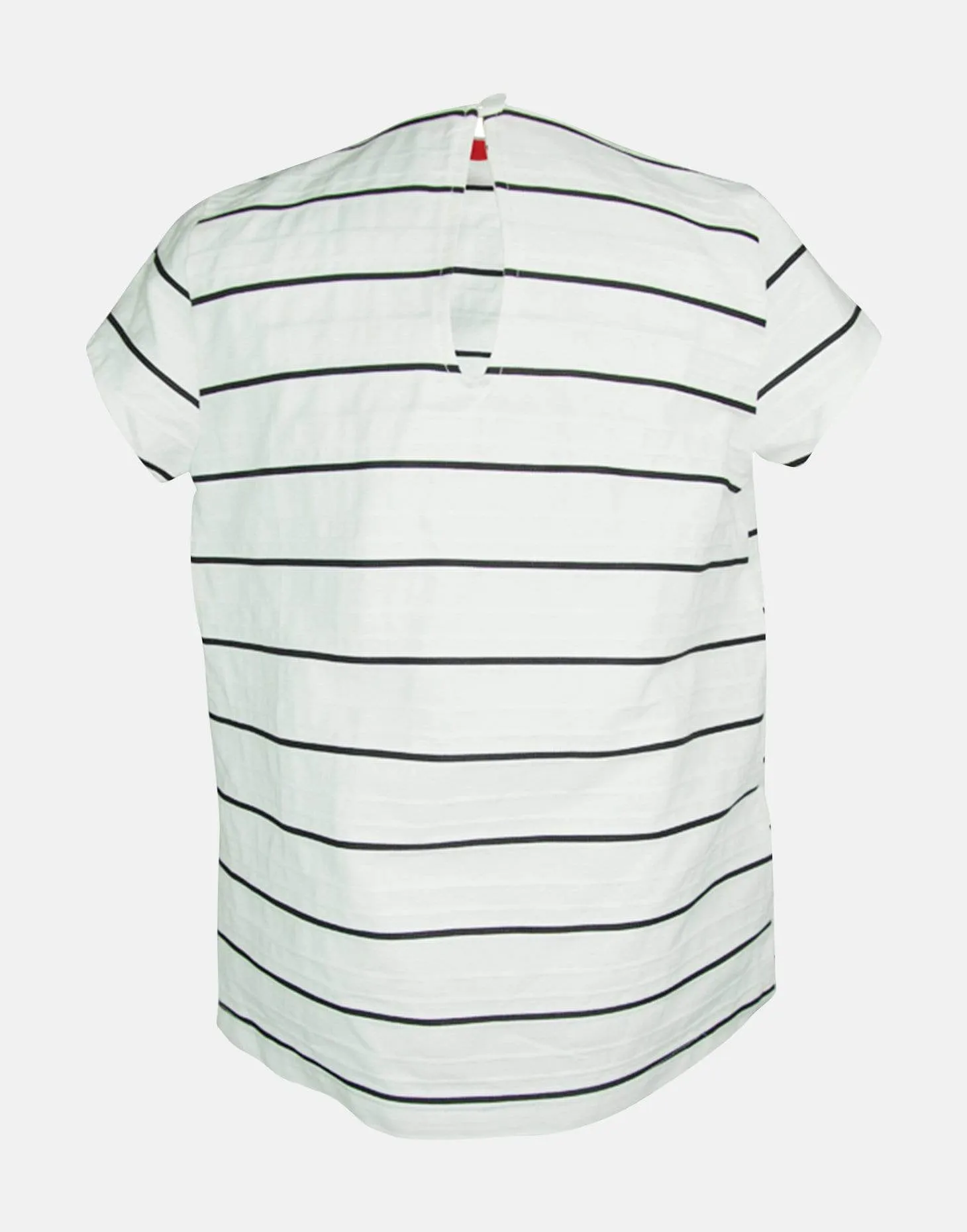 Beatrice: Navy stripe blouse