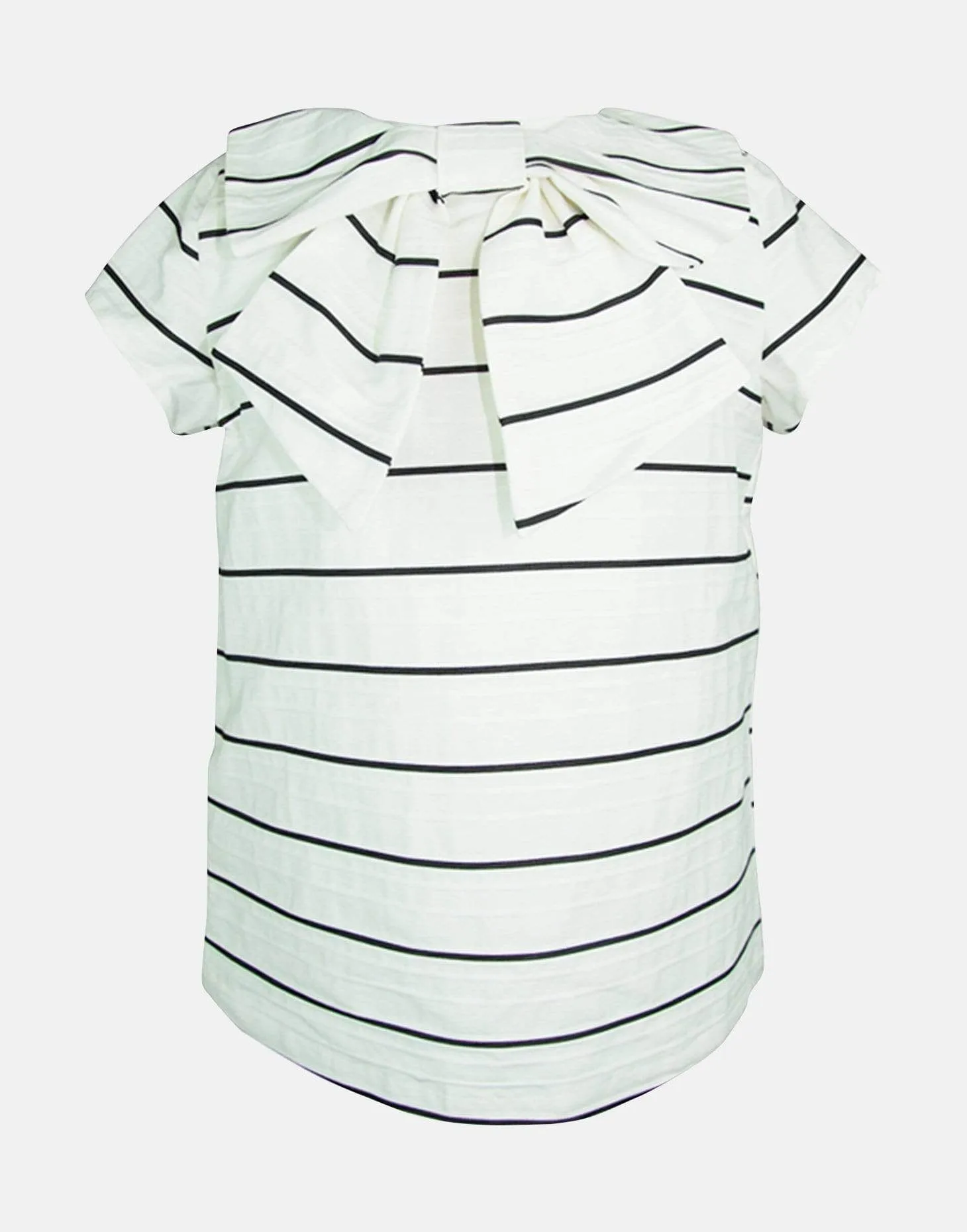 Beatrice: Navy stripe blouse