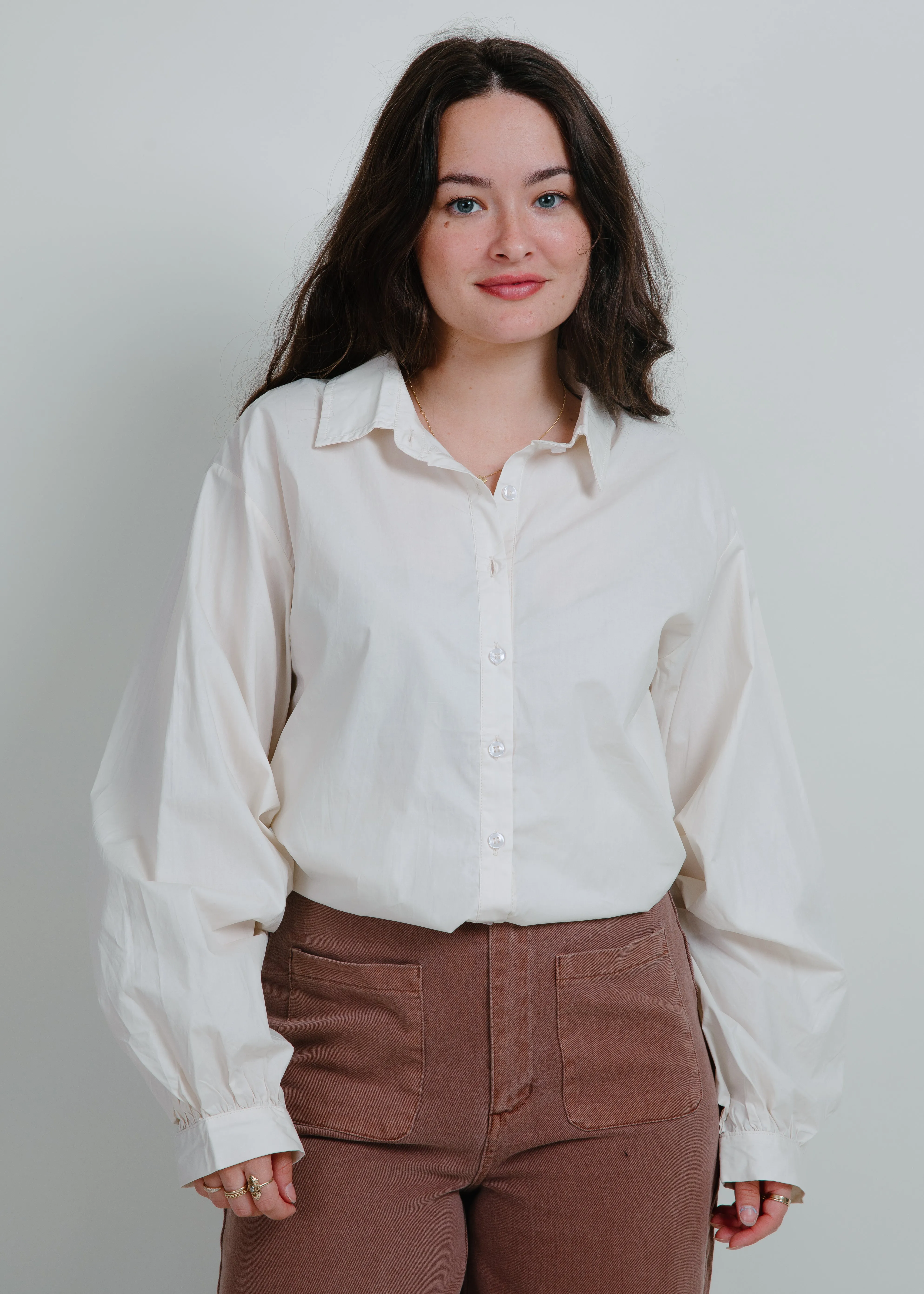 Beatrix Button Up - Cream