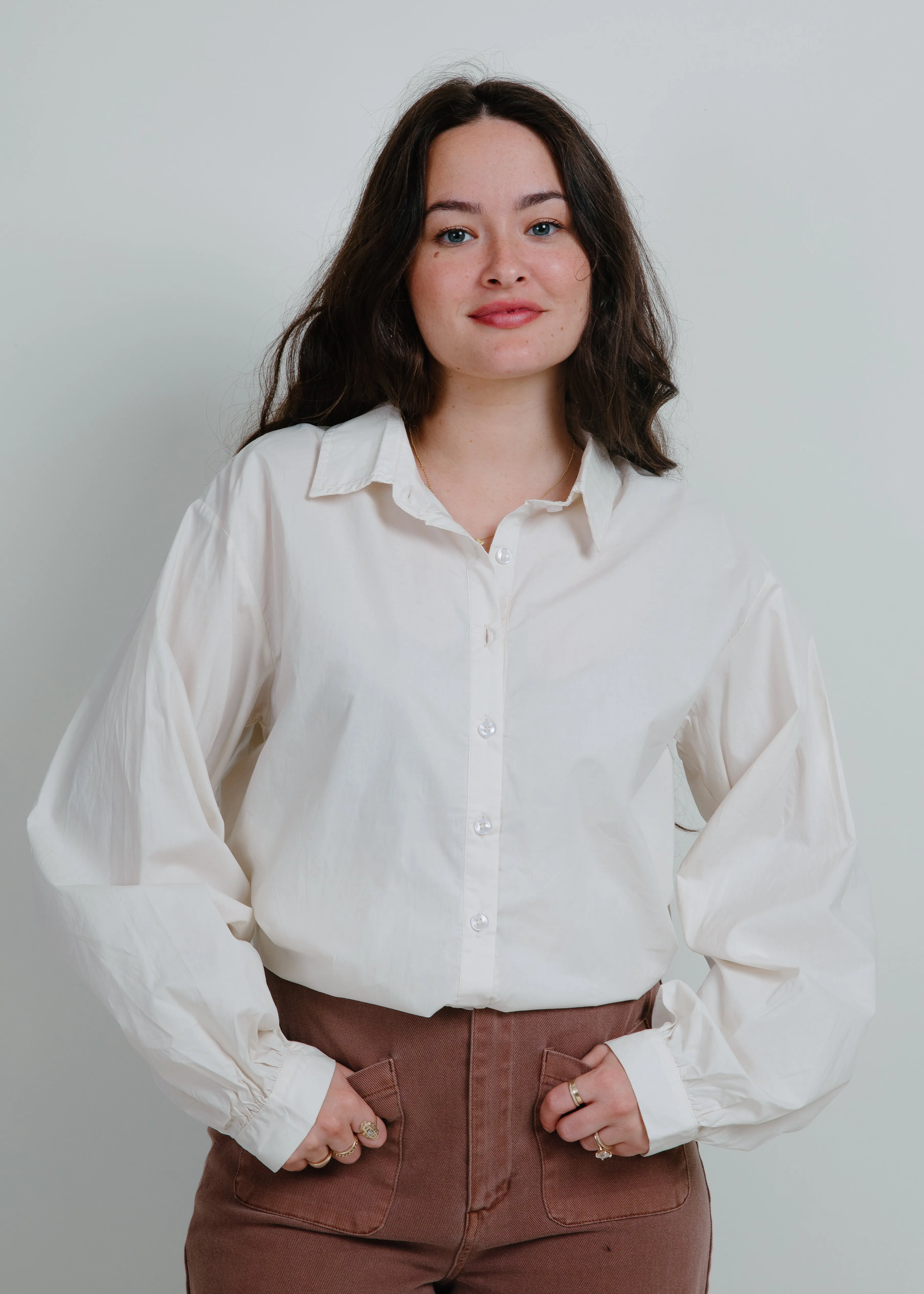 Beatrix Button Up - Cream