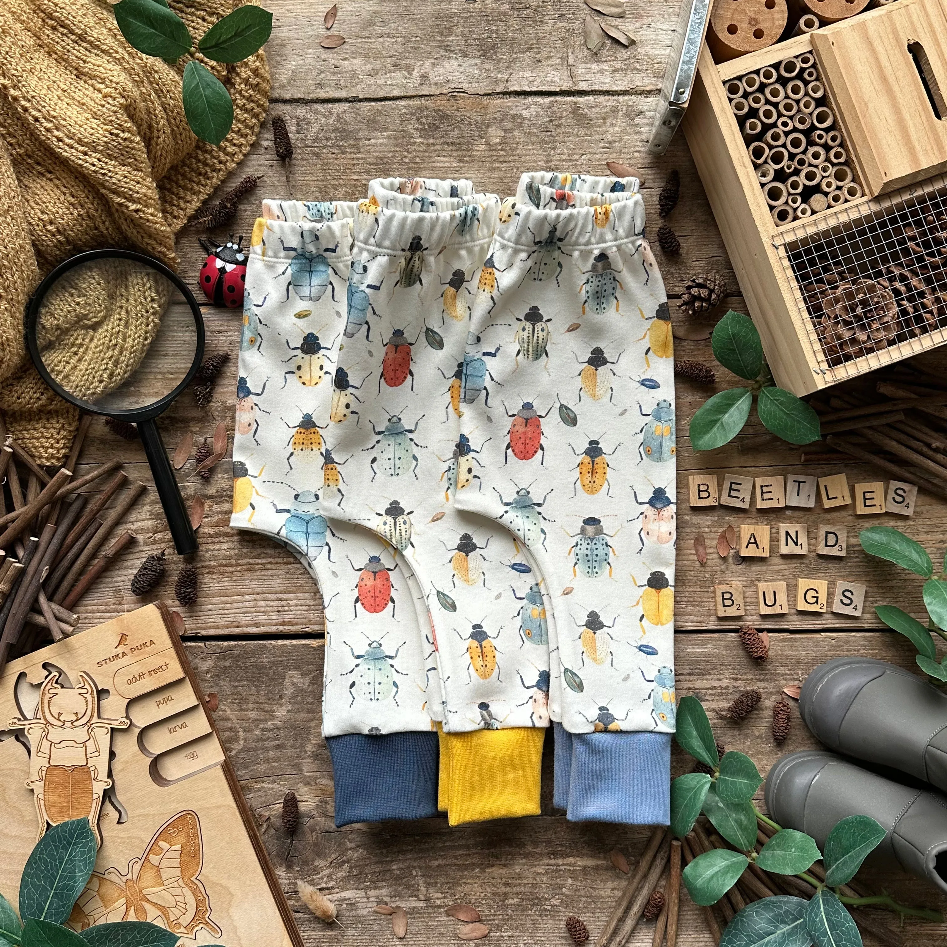 Beetles   Bugs Slim Leggings