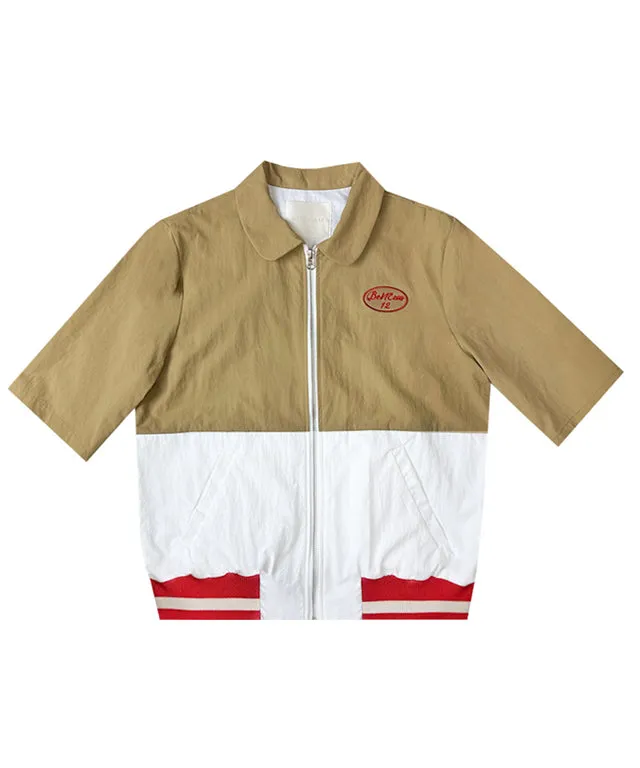BENECIA 12 Half Windbreaker - Beige