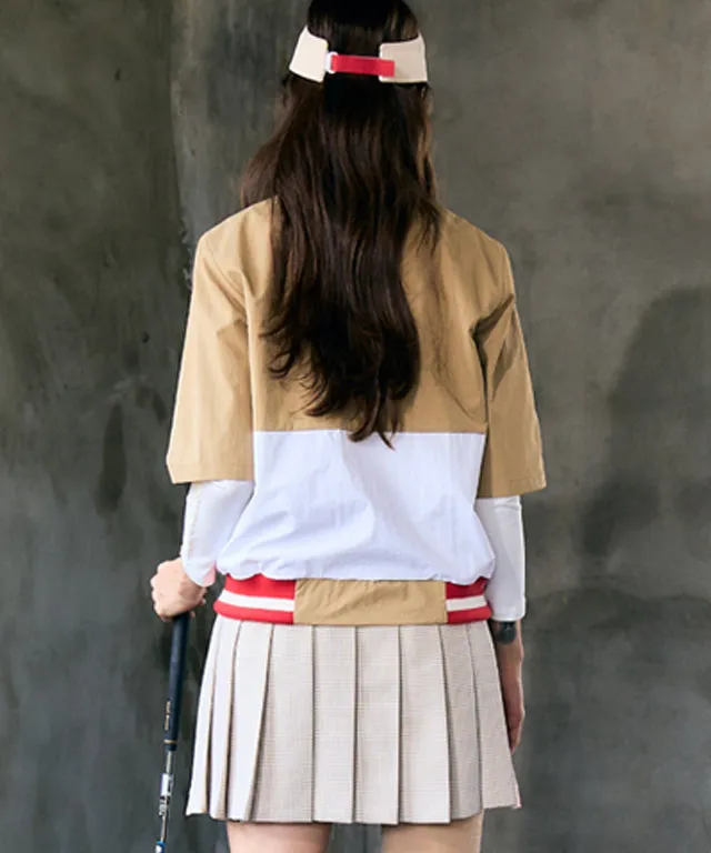 BENECIA 12 Half Windbreaker - Beige
