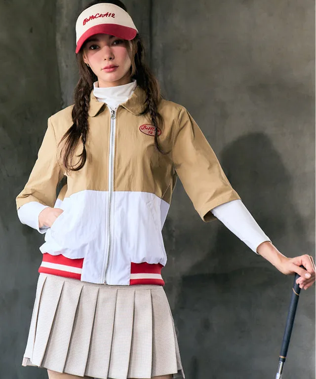 BENECIA 12 Half Windbreaker - Beige