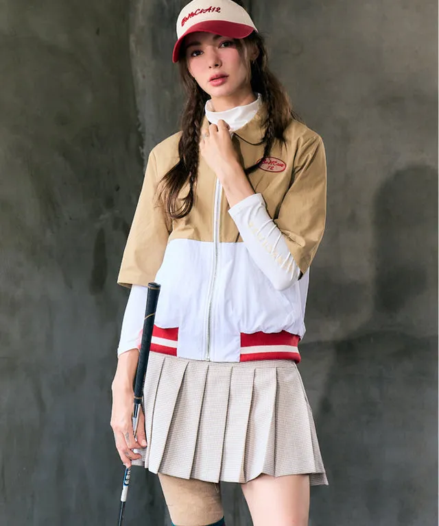 BENECIA 12 Half Windbreaker - Beige