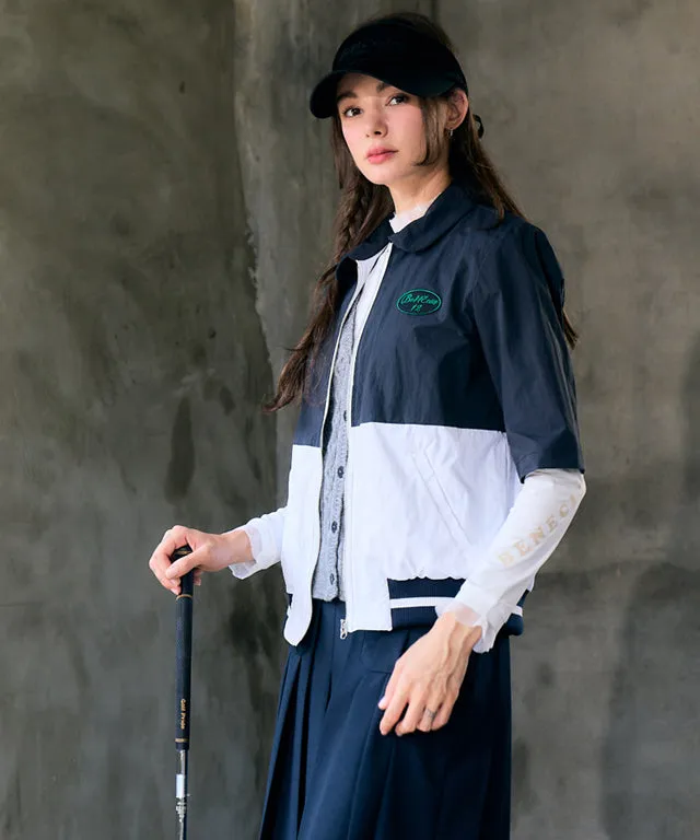 BENECIA 12 Half Windbreaker - Navy
