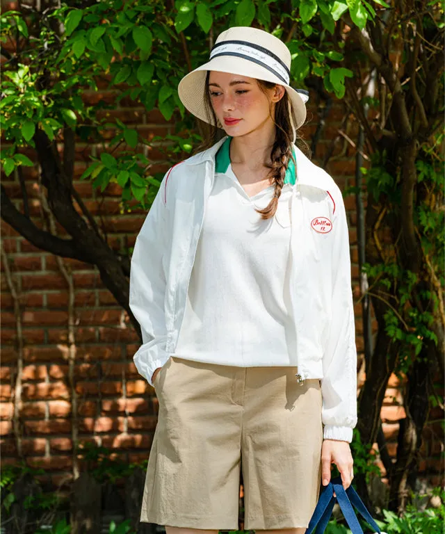 BENECIA 12 Retro Windbreaker - White