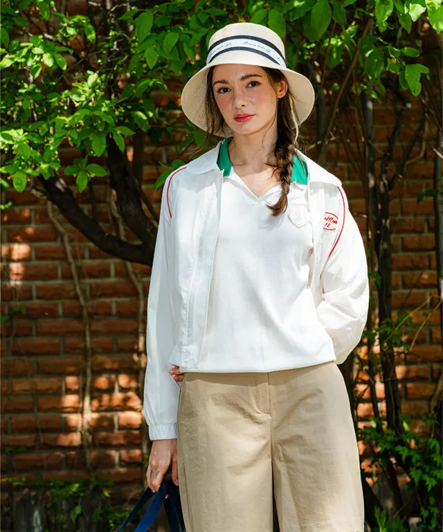 BENECIA 12 Retro Windbreaker - White