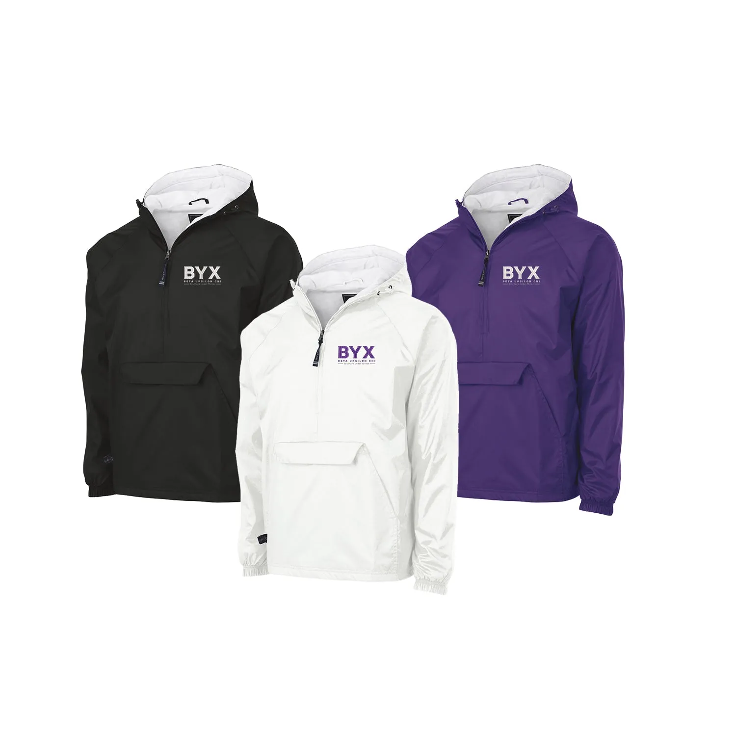 Beta Upsilon Chi Lined Windbreaker