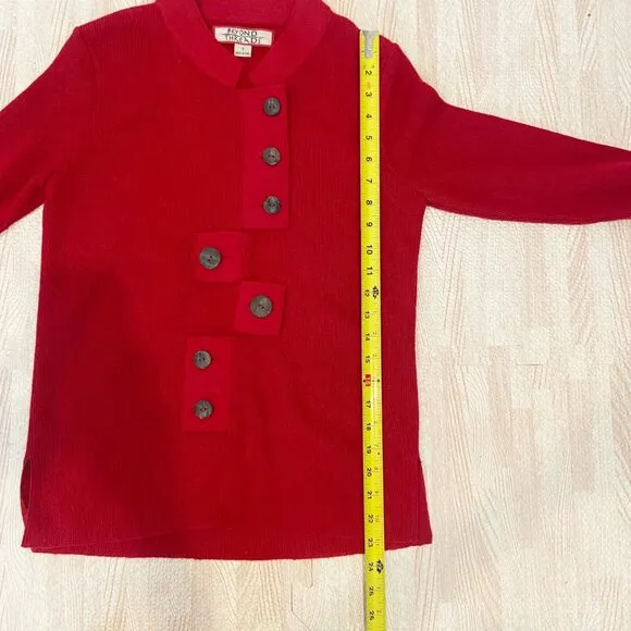 Beyond Threads Tabs Alpaca Cardigan Size Small