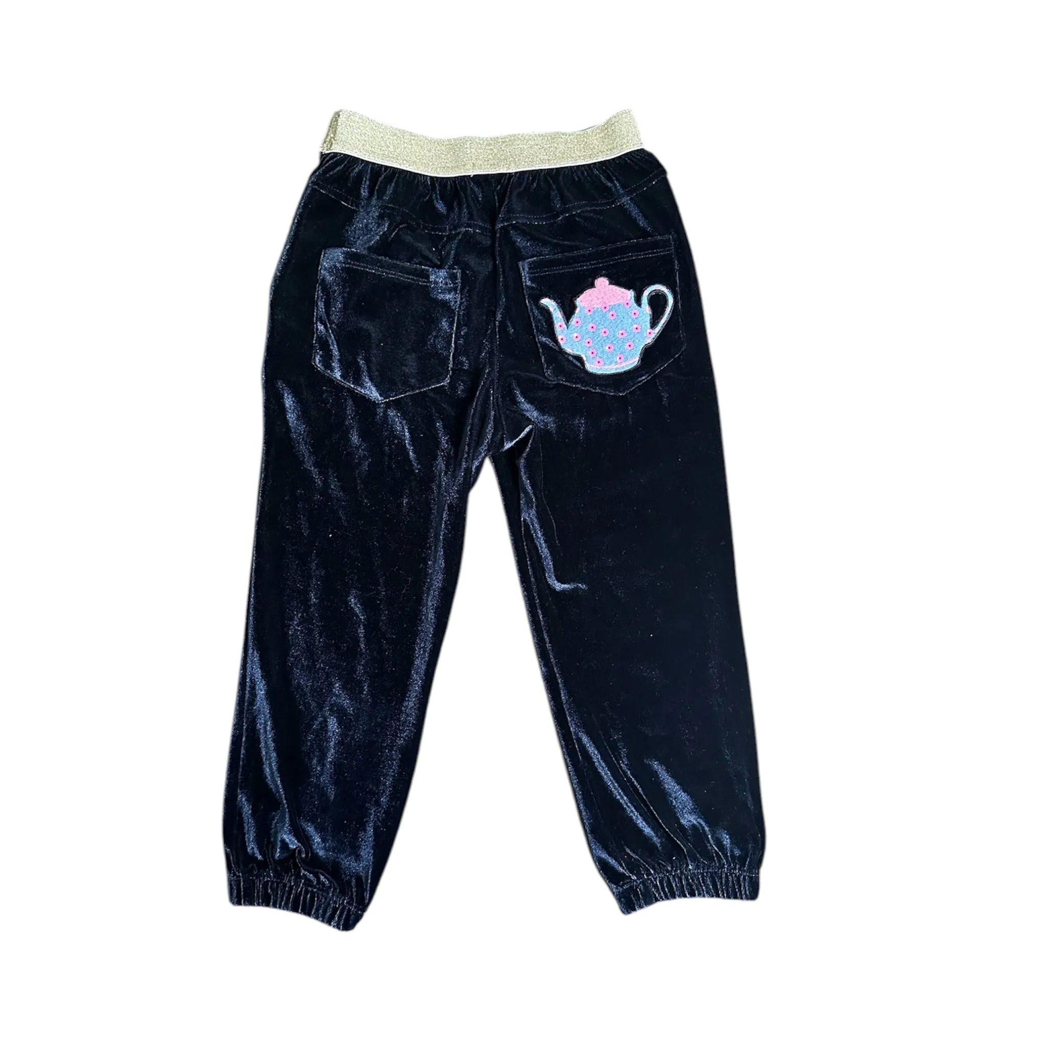 Billieblush Navy Velvet Jogger