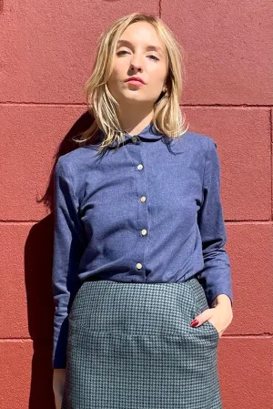 Binty Blouse in Japanese Cotton Flannel