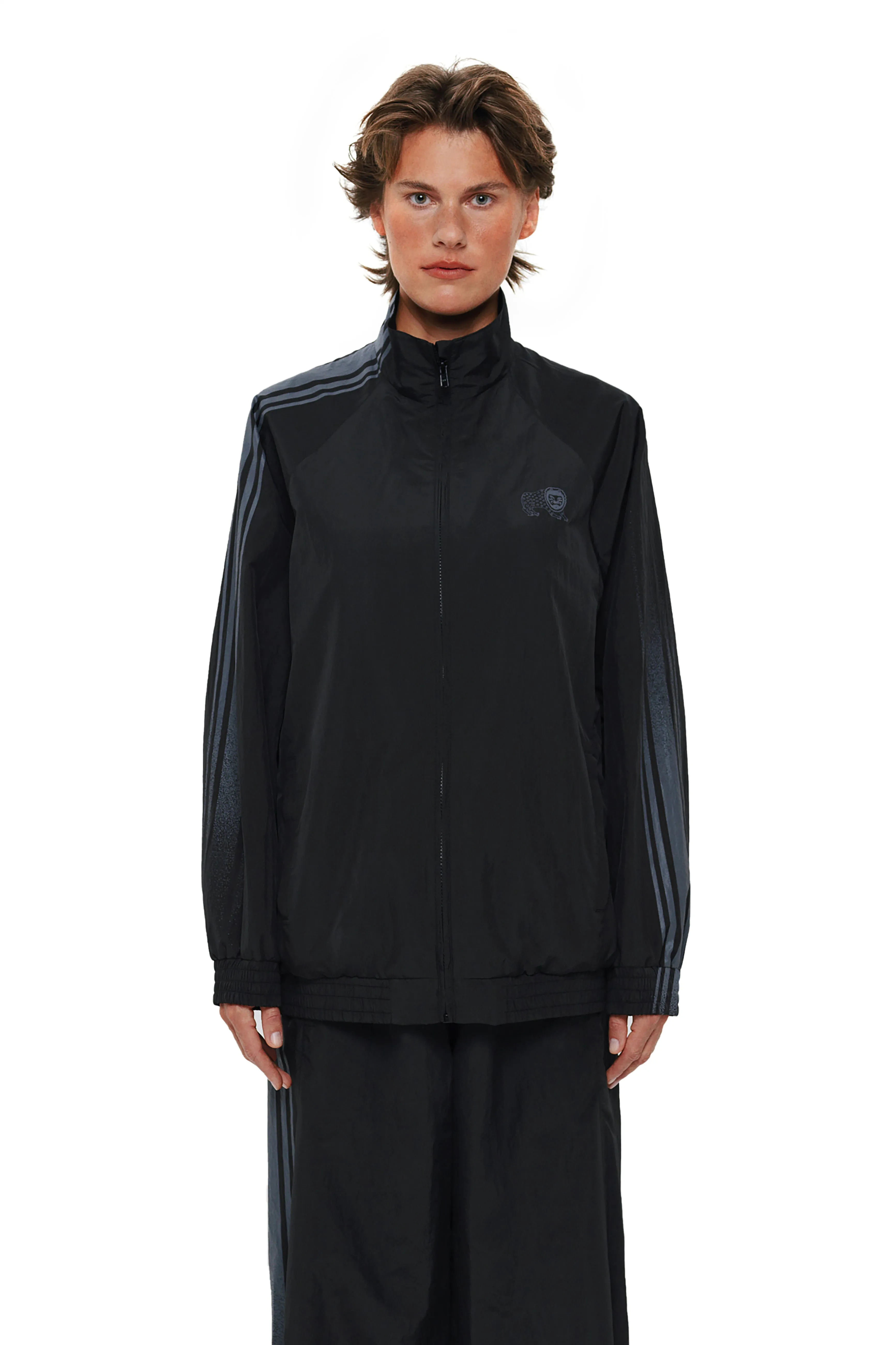 Black Track Jacket "BOLOTNIA"