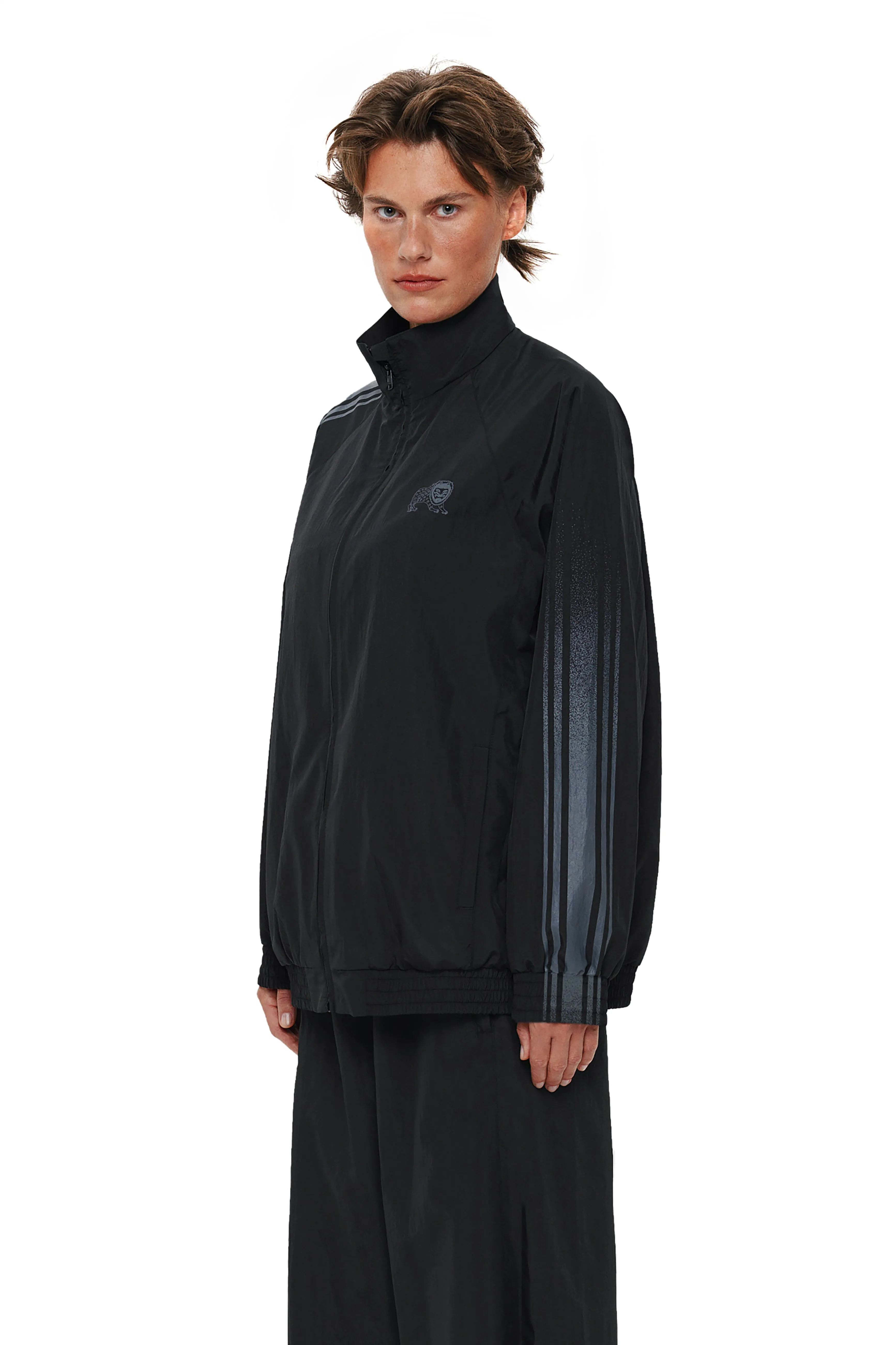 Black Track Jacket "BOLOTNIA"