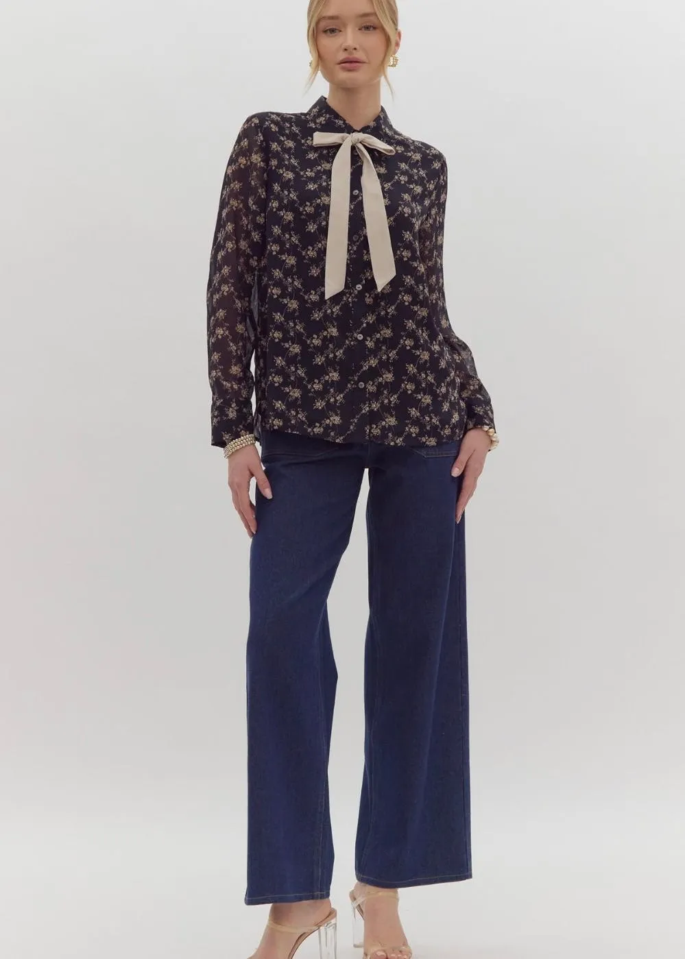 Blair Bow Blouse Top