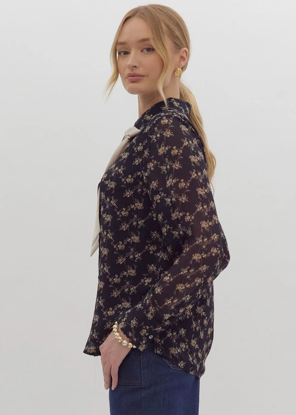 Blair Bow Blouse Top