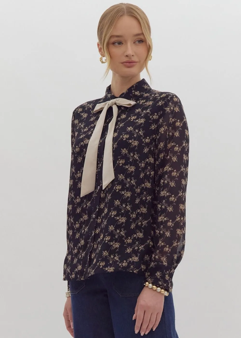 Blair Bow Blouse Top