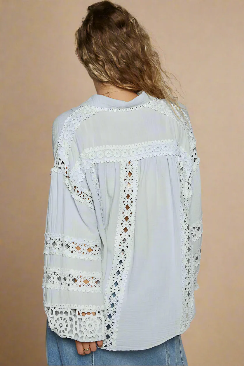 Blossom Veil Lace Blouse