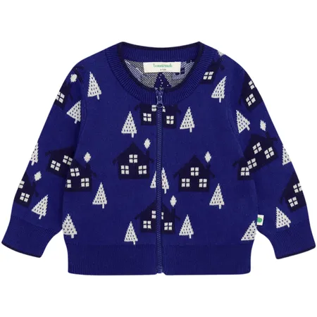 Blue Cabin Knit Cardigan