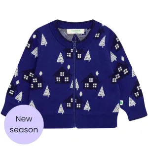 Blue Cabin Knit Cardigan