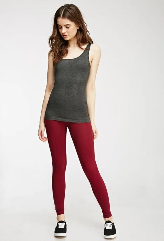 Blue Cotton Leggings