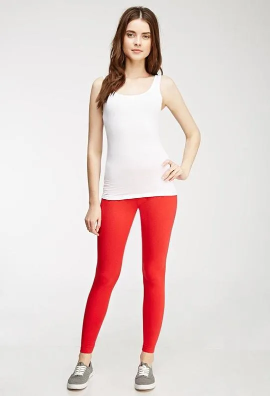 Blue Cotton Leggings