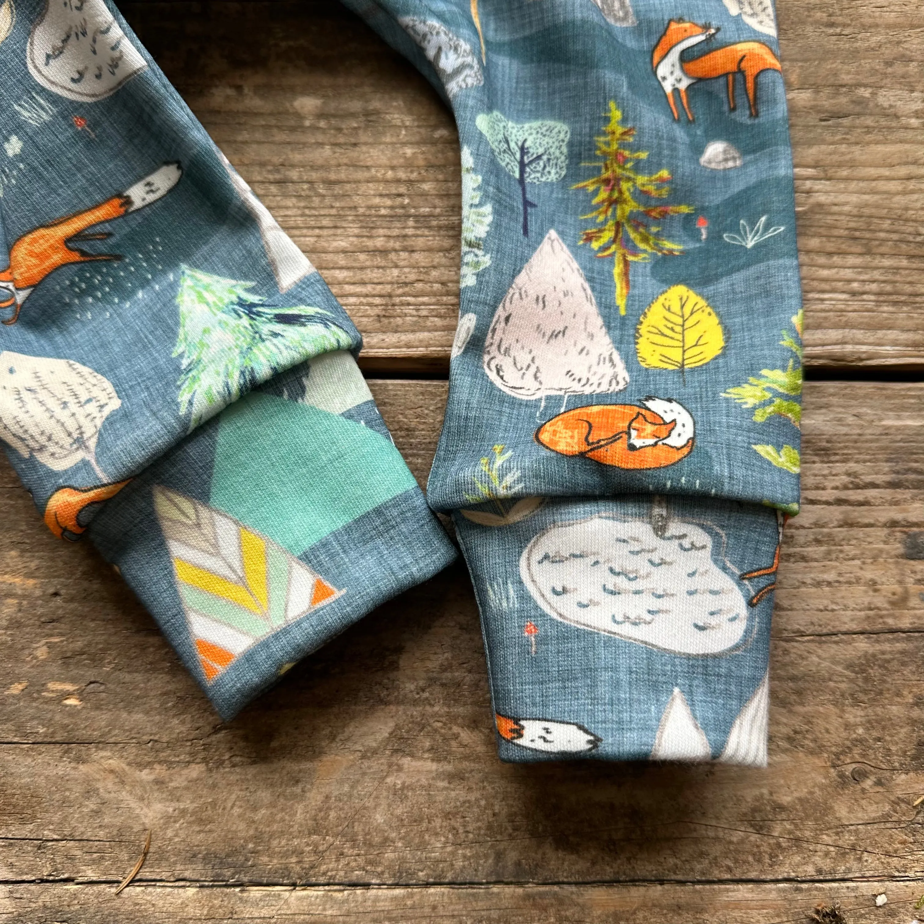 Blue Fox Mountain Harem Leggings
