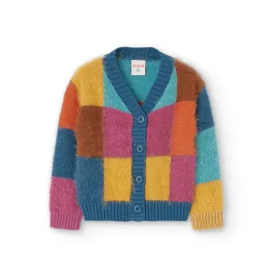 Boboli Patchwork Knit Cardigan
