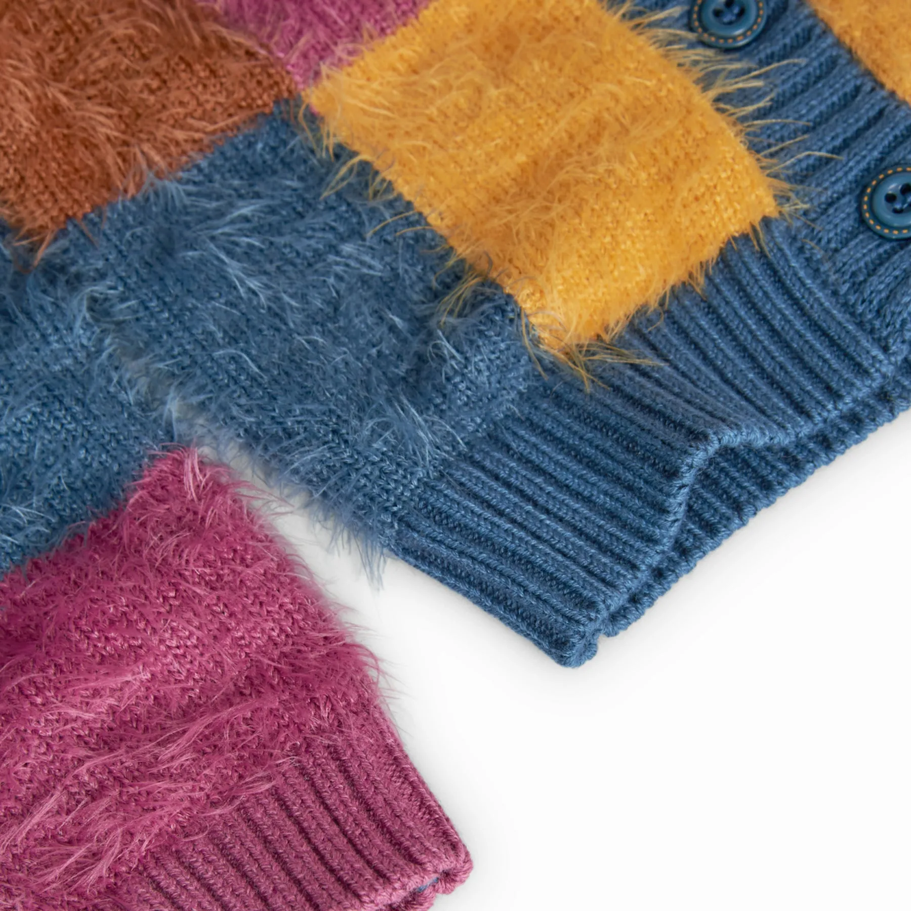 Boboli Patchwork Knit Cardigan