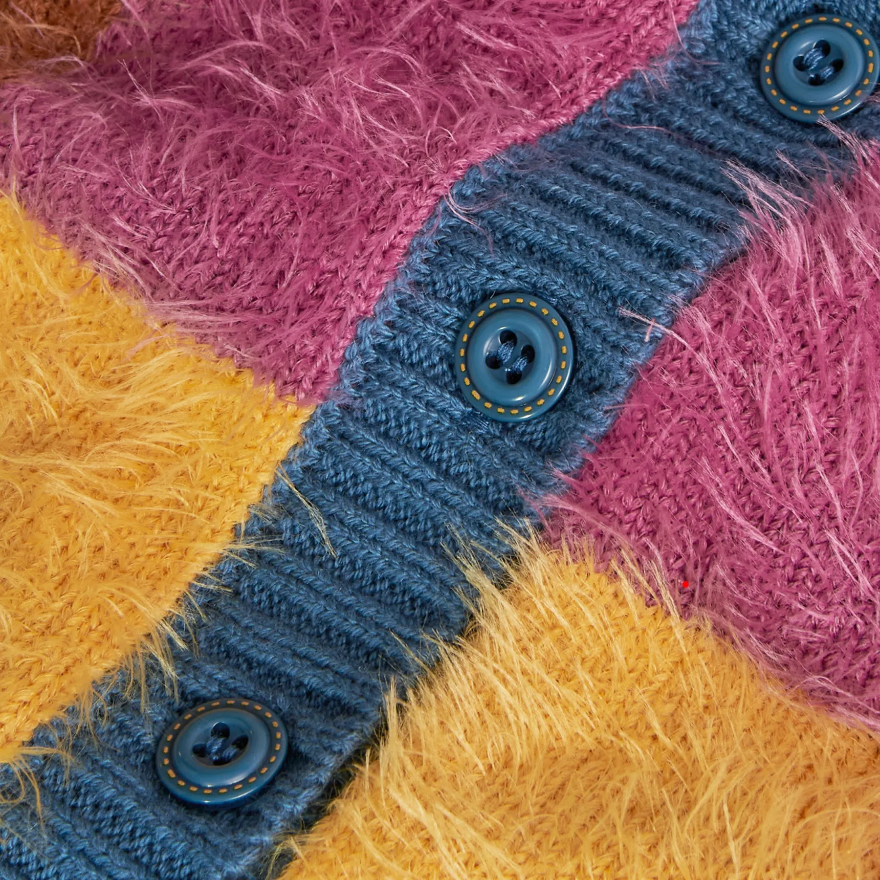 Boboli Patchwork Knit Cardigan