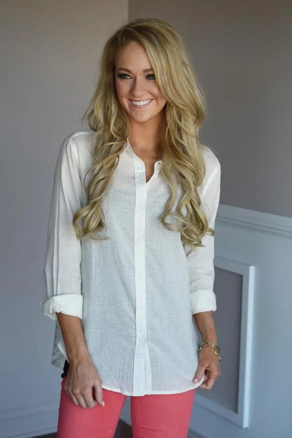 Born to Explore Blouse ~ Ivory