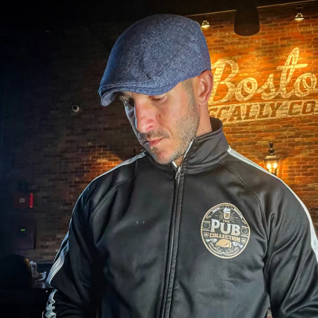 Boston Scally The Pub Collection - Black White Track Jacket