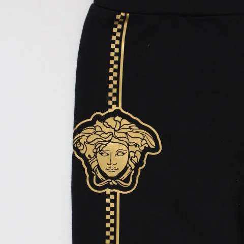 Boys Sweatpants with Medusa Logo-Black