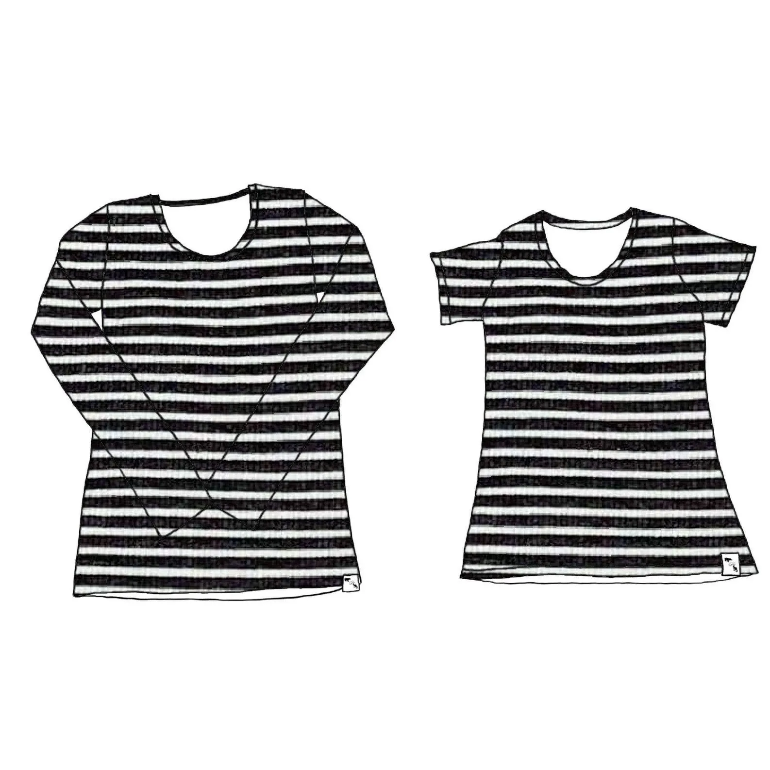BR Basic Stripes RIB KNIT - Ladies' Essential Tee