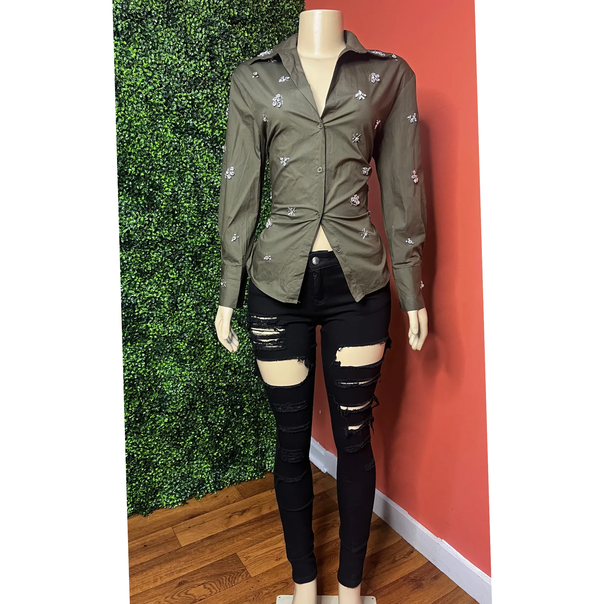 Brookie Crystal Blouse