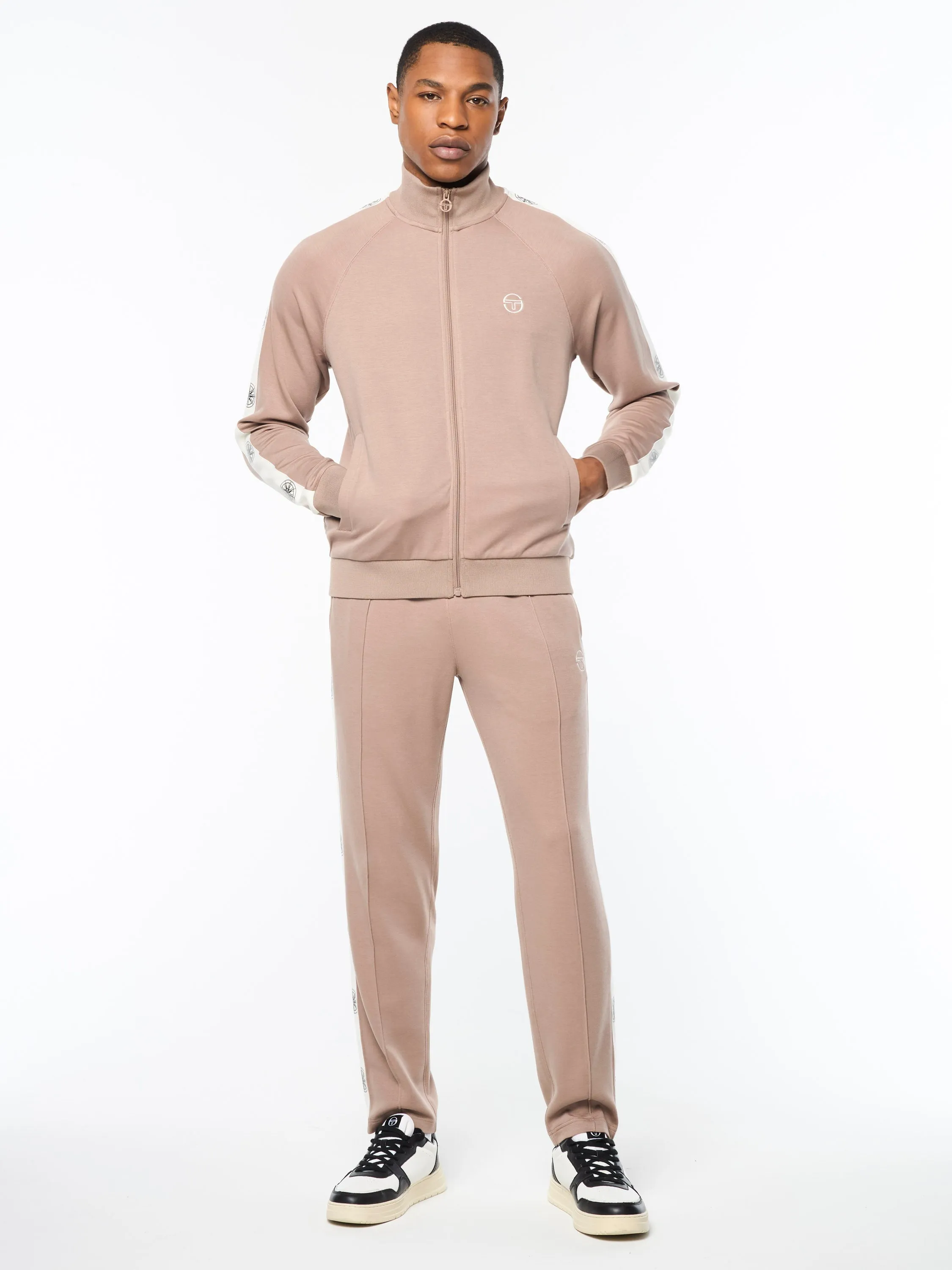 Bussola Track Jacket- Taupe Grey
