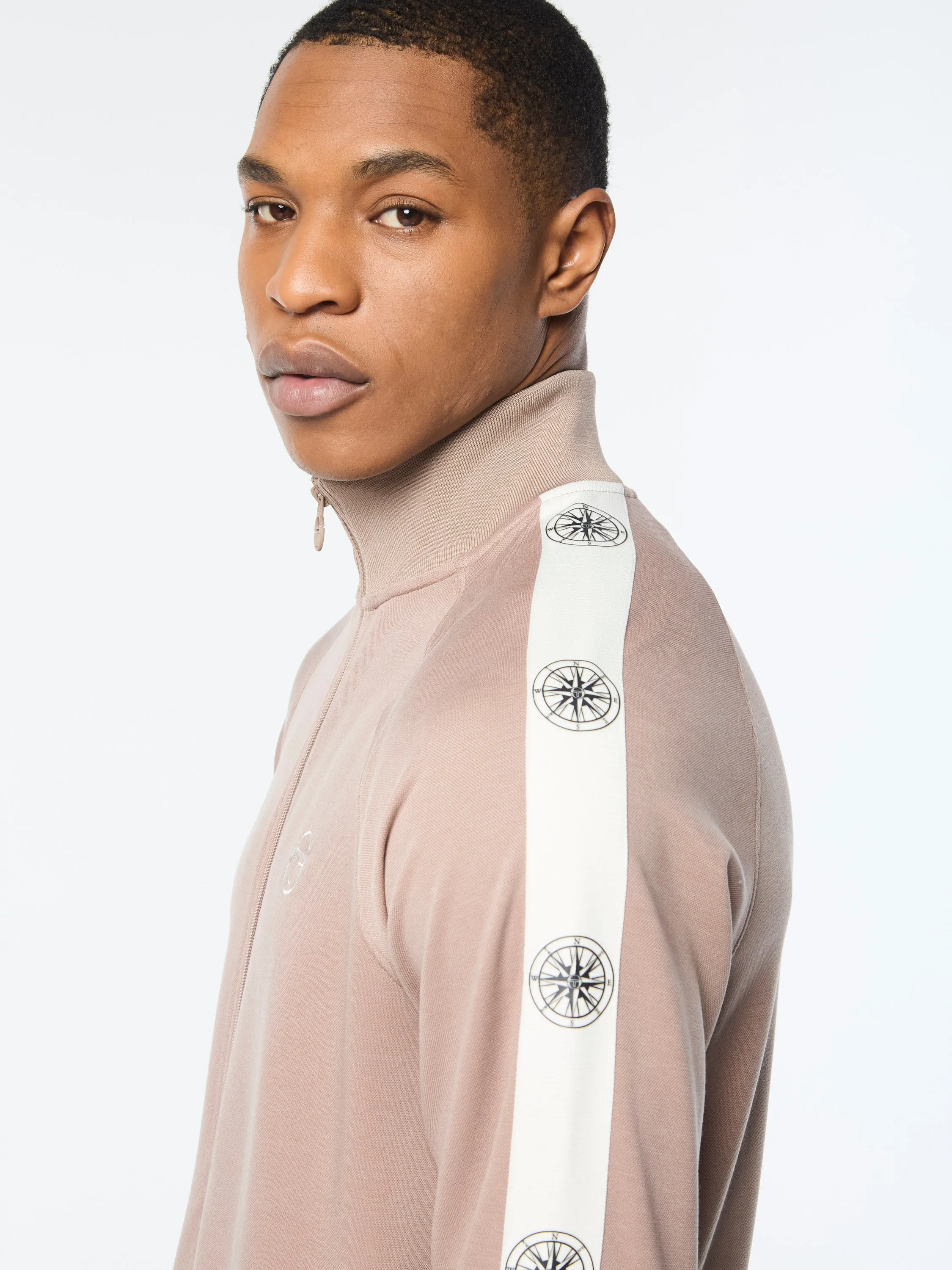 Bussola Track Jacket- Taupe Grey